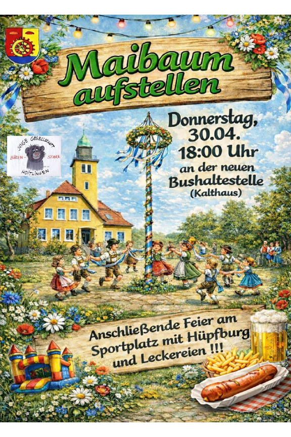 Einladung Maibaum aufstellen 2026